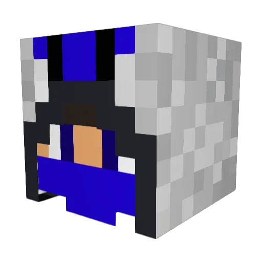 einar624 Minecraft avatar head, 3D render