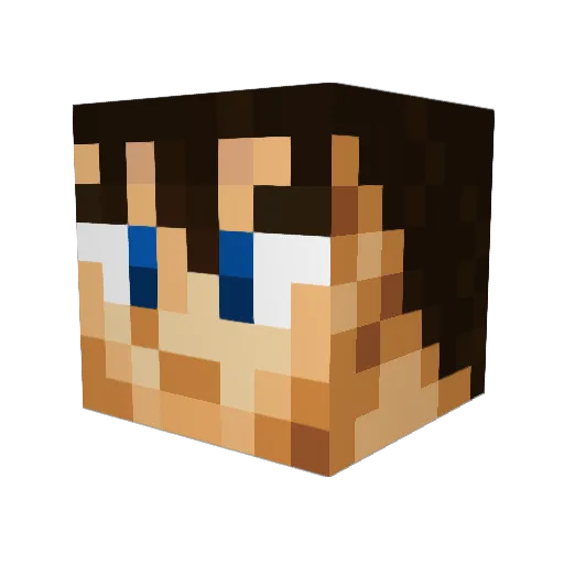 einarkuusk Minecraft avatar head, 3D render