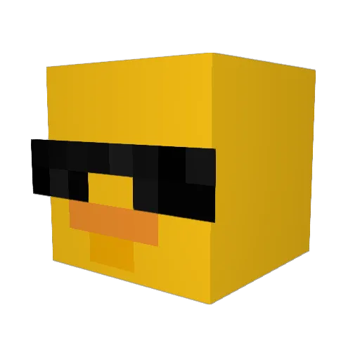 einfachmix Minecraft avatar head, 3D render