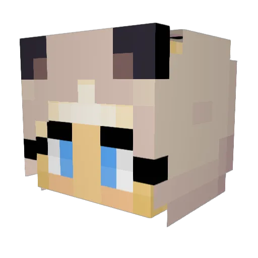 einhornjuli Minecraft avatar head, 3D render