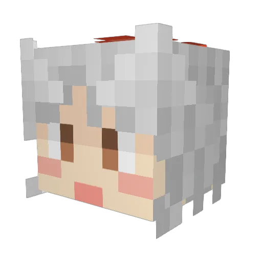 eins0110 Minecraft avatar head, 3D render