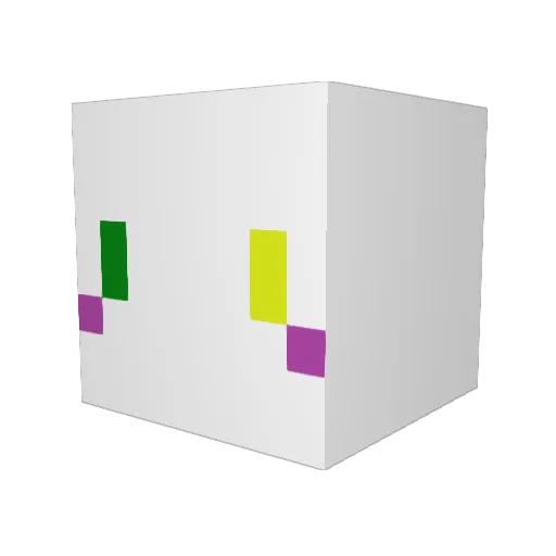 eins_pvp Minecraft avatar head, 3D render