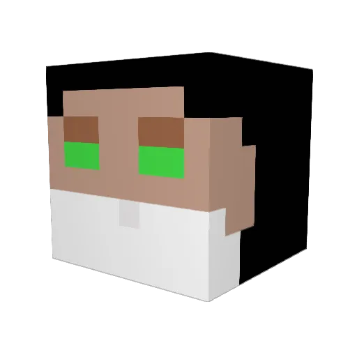 eiozcz Minecraft avatar head, 3D render