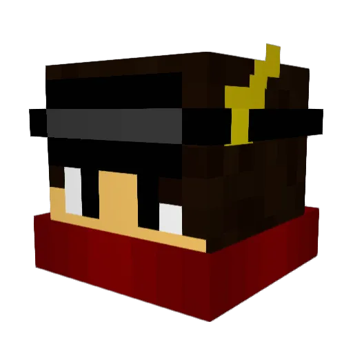 eirdop Minecraft avatar head, 3D render