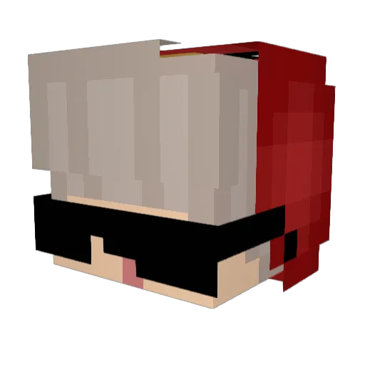 eirsito Minecraft avatar head, 3D render