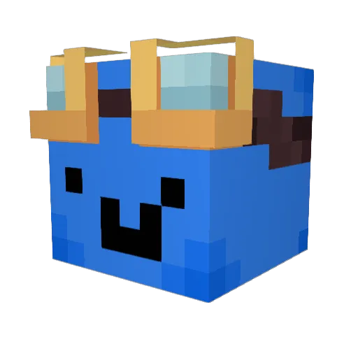 eirwal Minecraft avatar head, 3D render