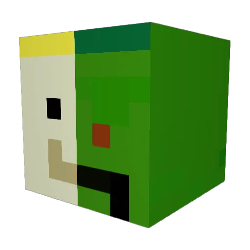 eitan992 Minecraft avatar head, 3D render