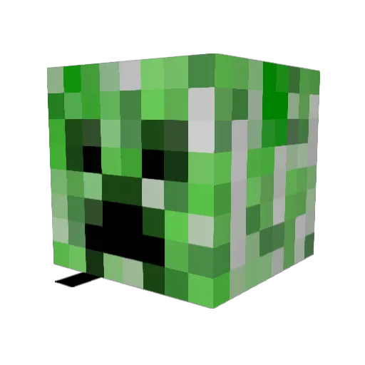 eitoh Minecraft avatar head, 3D render