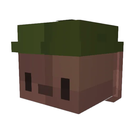eittens Minecraft avatar head, 3D render