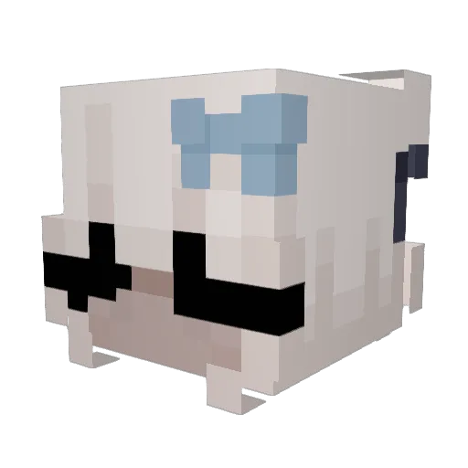 eixie Minecraft avatar head, 3D render
