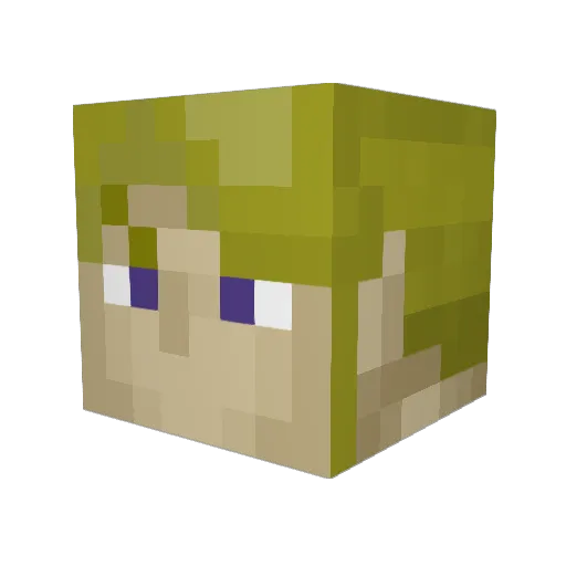 eiyr Minecraft avatar head, 3D render