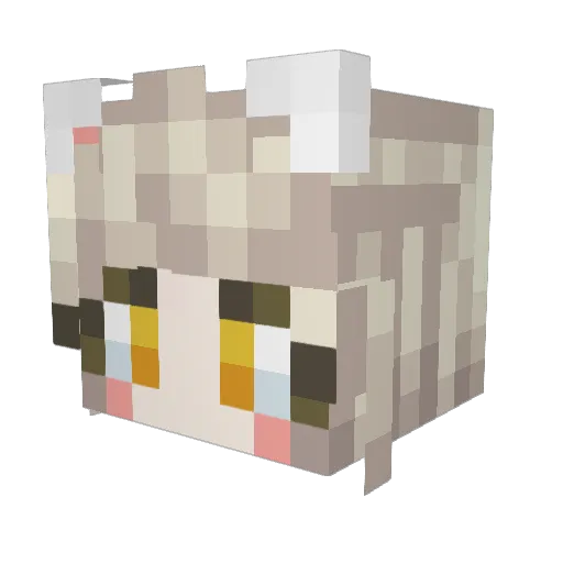 ej7989 Minecraft avatar head, 3D render