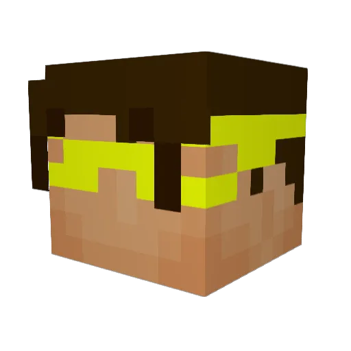 ej91104 Minecraft avatar head, 3D render
