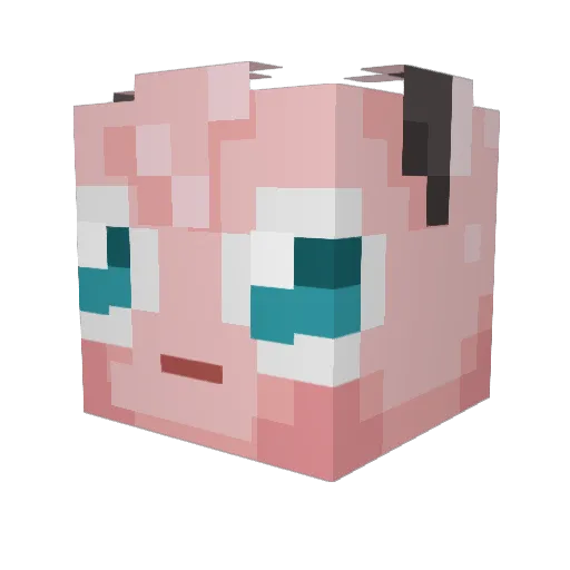 ejah Minecraft avatar head, 3D render