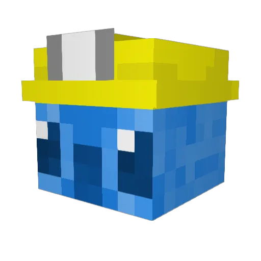 ejdam123 Minecraft avatar head, 3D render