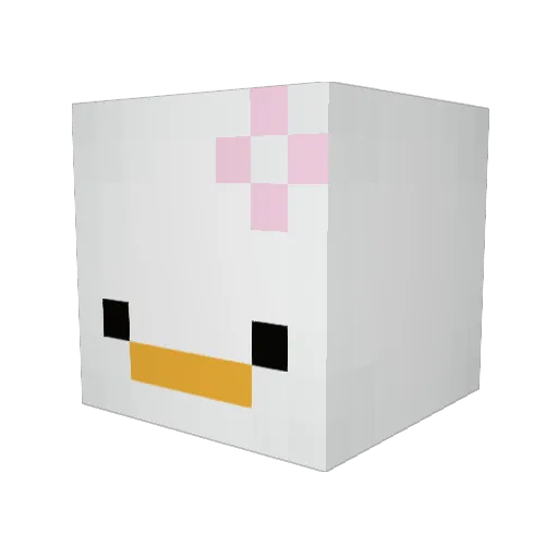 ejelzip Minecraft avatar head, 3D render