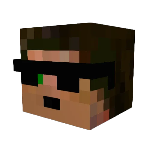 ejherbst1 Minecraft avatar head, 3D render