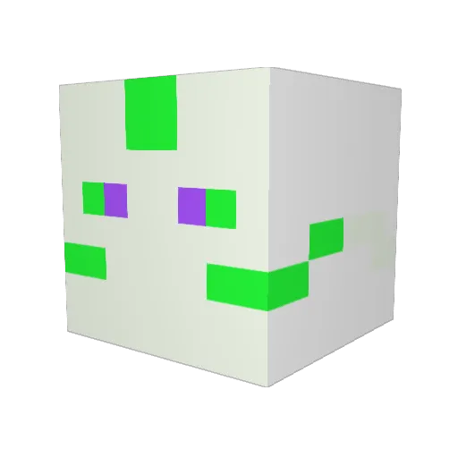 eji_0508 Minecraft avatar head, 3D render
