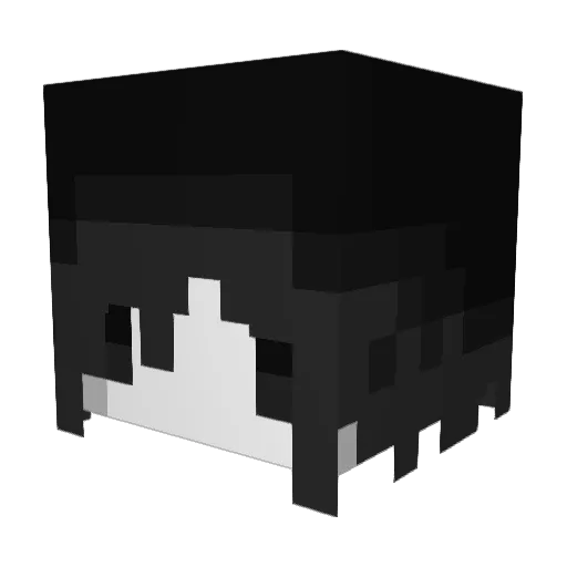 ejjz Minecraft avatar head, 3D render