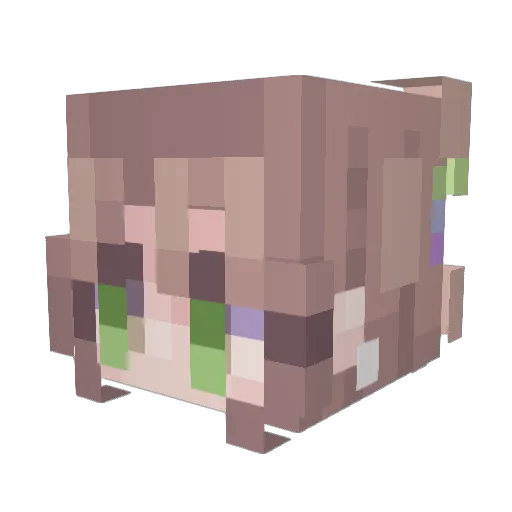 ejma6 Minecraft avatar head, 3D render