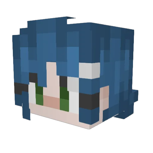 ejsnowden Minecraft avatar head, 3D render