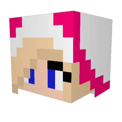 ek44444 Minecraft avatar head, 3D render