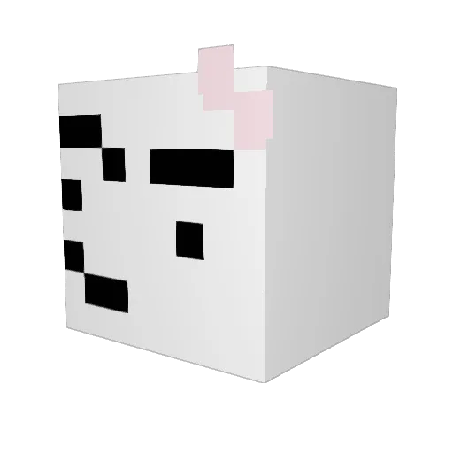 ek4w Minecraft avatar head, 3D render