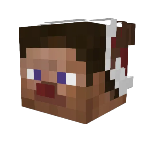 ekagml8 Minecraft avatar head, 3D render