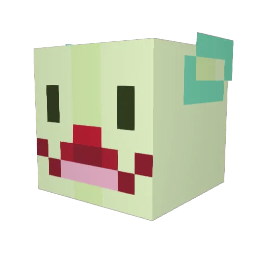 ekailos Minecraft avatar head, 3D render