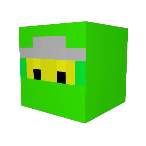 ekansdrape1096 Minecraft avatar head, 3D render