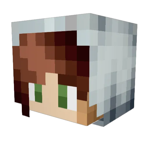 ekaps Minecraft avatar head, 3D render
