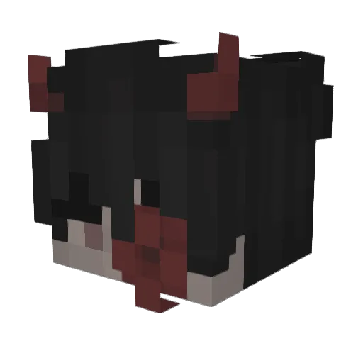 ekdikisi Minecraft avatar head, 3D render