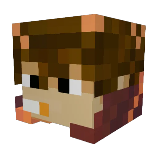 ekeater Minecraft avatar head, 3D render