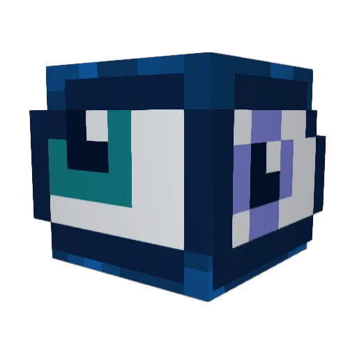 ekelie_ Minecraft avatar head, 3D render