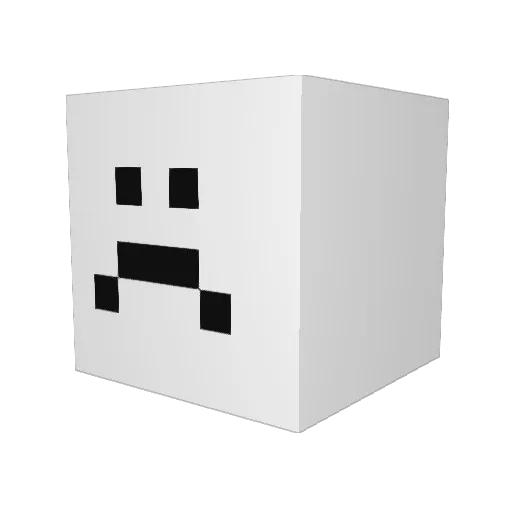 ekidona23 Minecraft avatar head, 3D render