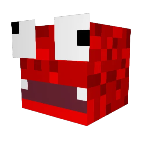 ekimt Minecraft avatar head, 3D render