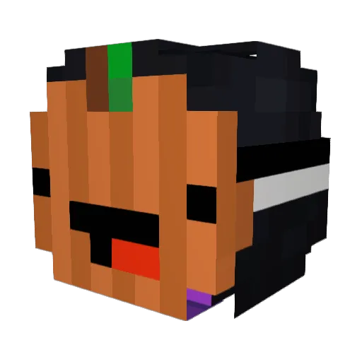 ekouuur Minecraft avatar head, 3D render
