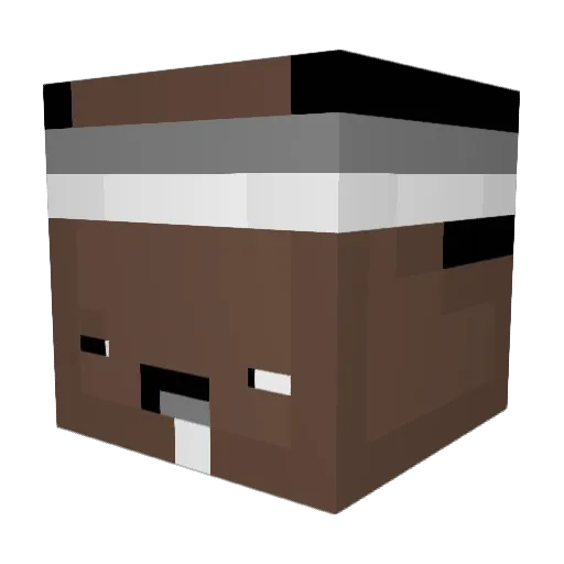 ekoz1 Minecraft avatar head, 3D render