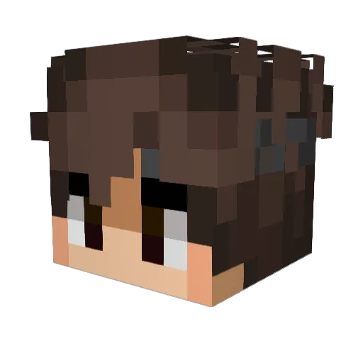 ekremekremoglu Minecraft avatar head, 3D render