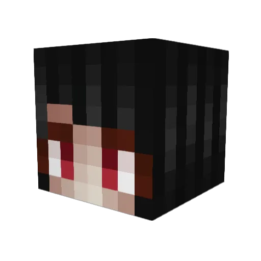 eksorcists Minecraft avatar head, 3D render