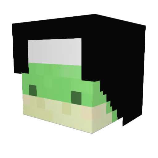 eksyk Minecraft avatar head, 3D render