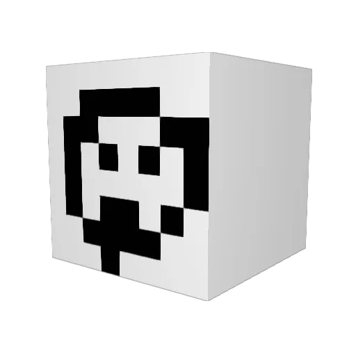ektaMiCmachuR Minecraft avatar head, 3D render