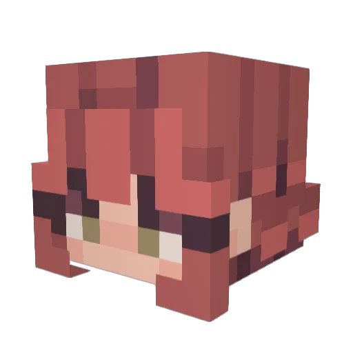 ekumi Minecraft avatar head, 3D render