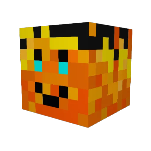 ekuop Minecraft avatar head, 3D render