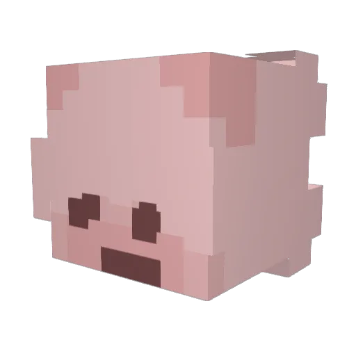 el0y Minecraft avatar head, 3D render