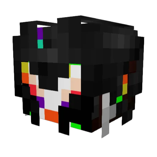el3c7r0 Minecraft avatar head, 3D render