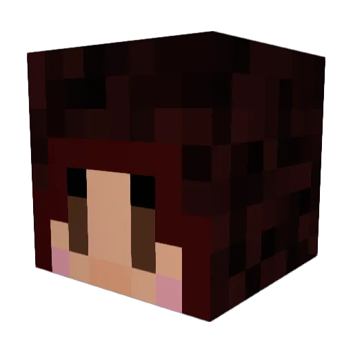 el40ni Minecraft avatar head, 3D render