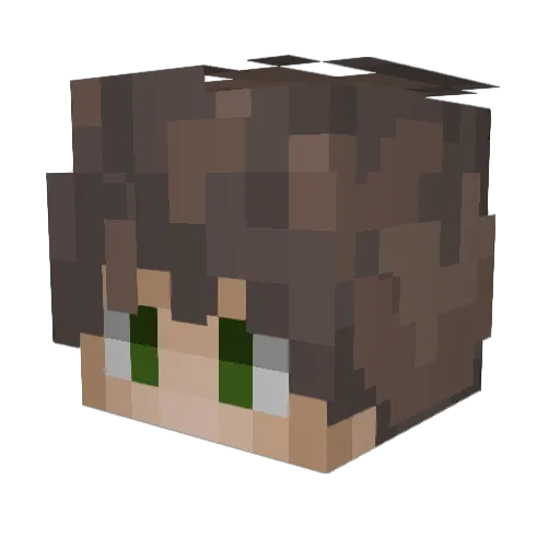 el56 Minecraft avatar head, 3D render