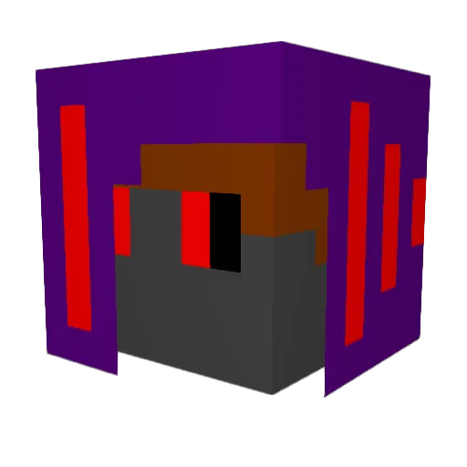 elAlchimX Minecraft avatar head, 3D render