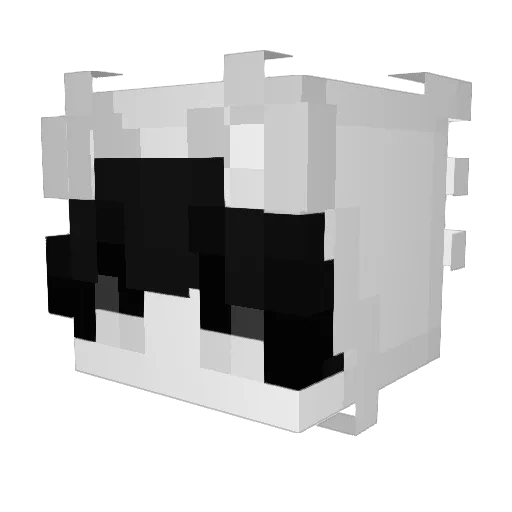 elAwarebives Minecraft avatar head, 3D render